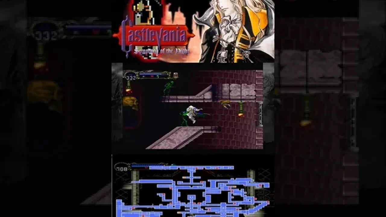 ✅CASTLEVANIA SOTN - #119 - O MELHOR METROIDVANIA #shorts