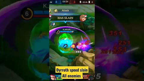 Dyrroth speed attack #razimaruyama #mobilelegends #dyrroth #savage #dyrrothmobilelegendsbangbang