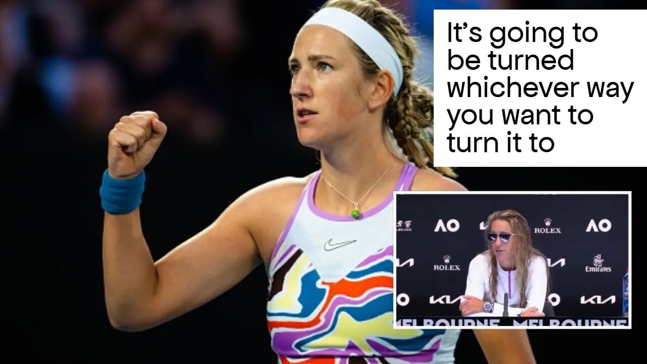 Victoria Azarenka, Blasts Reporters At Australian Open Over Political Questions