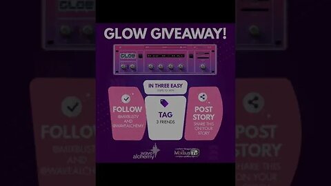 PLUGIN GIVEAWAY! Wave Alchemy GLOW Reverb #shorts #plugins