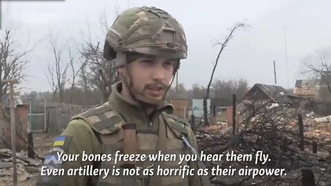 Russian jets terrifies Ukrainian soldiers