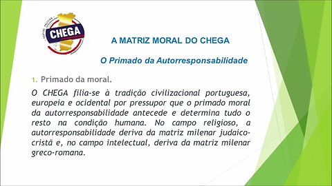 1 Programa do Chega ponto por ponto. Gostava que me dissessem onde é que está o extremismo aqui?!