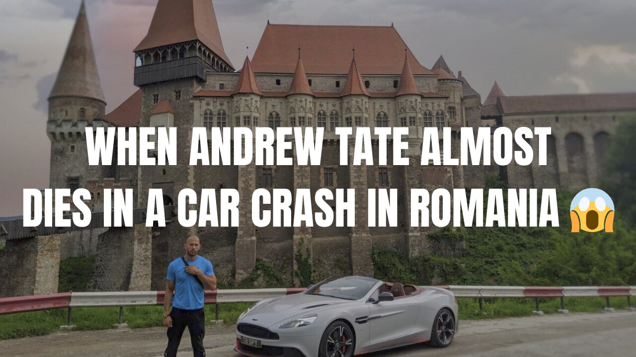 When ANDREW TATE almost DIES in a CAR CRASH in ROMANIA 😰