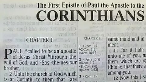 1 Corinthians: Chapters 01-04