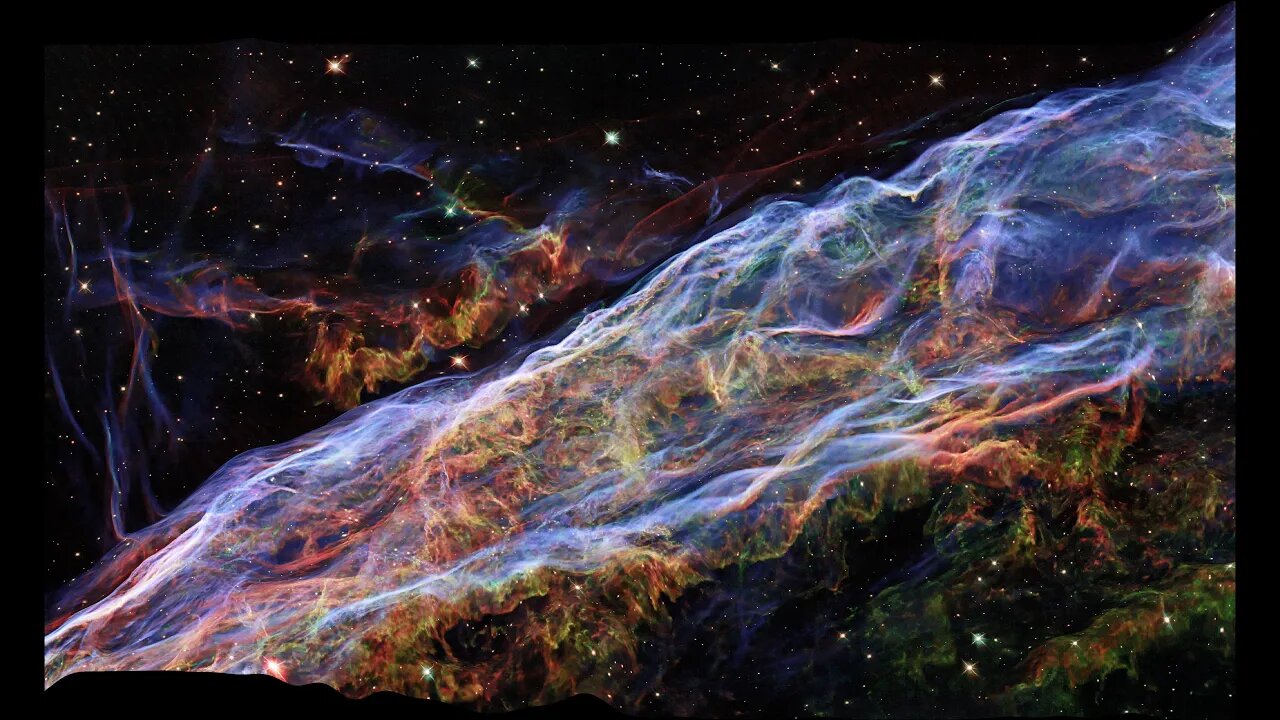 Revealing the Mysteries of the Veil Nebula: Hubble Image in New Detail #short