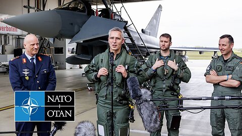 NATO Secretary General press statements with the Chief of the German Air Force, 25 APR 2024