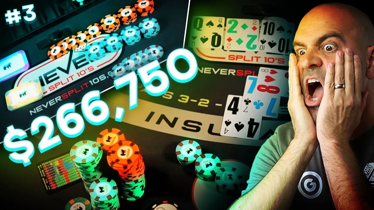 $250,000 BLACKJACK INSANITY PART 3 - HUGE HAND - E.179