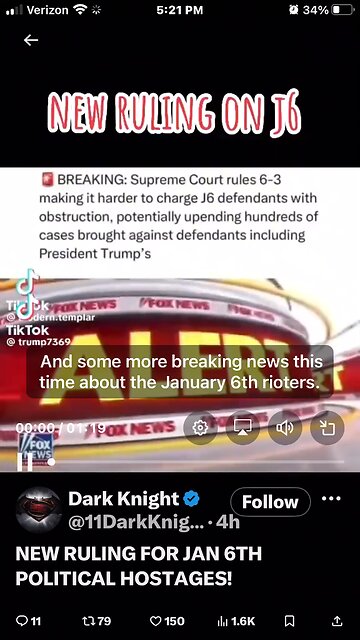 NEW RULING FOR JAN 6TH POLITICAL HOSTAGES!