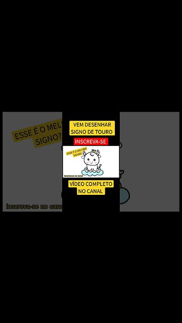 COMO DESENHAR SIGNO DE TOURO KAWAII FÁCIL #desenho #shorts #desenhofacil #signos #signotouro