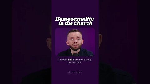 Do gays belong in the church? pt. 1