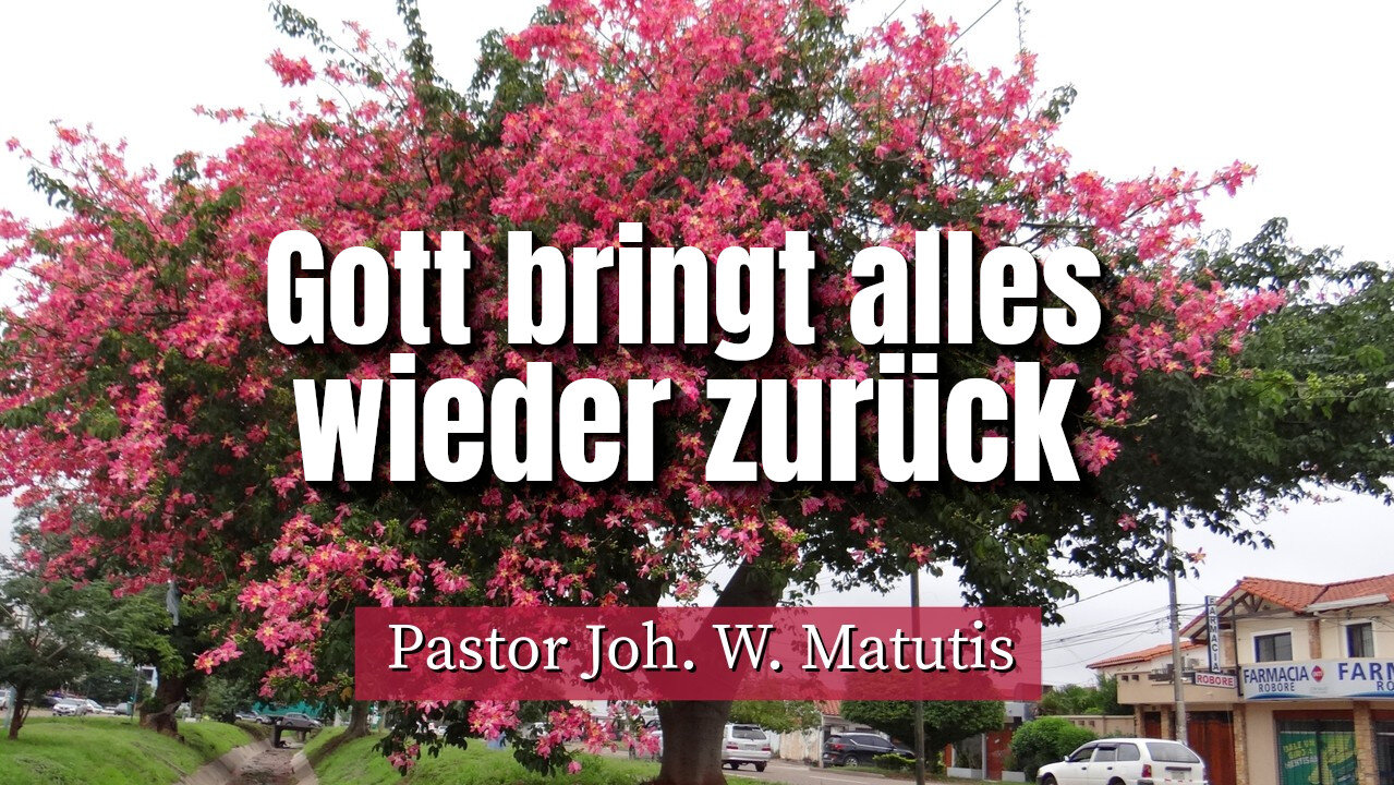 Gott bringt alles wieder zurück