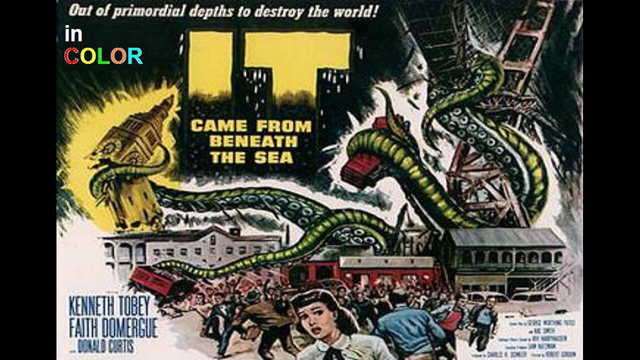 IT CAME FROM BENEATH THE SEA 1955 in COLOR Giant Octopus Attacks Navy & San Francisco FULL MOVIE