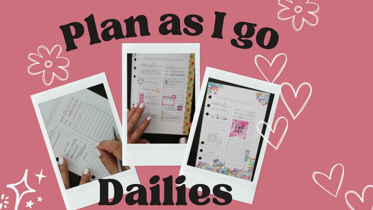 Plan with me - daily planner printable