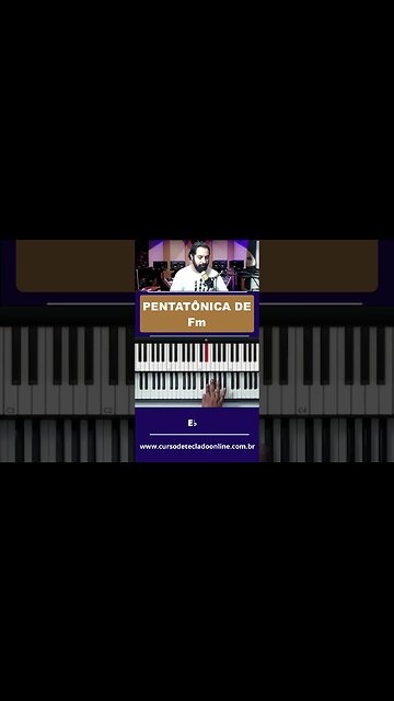 Pentatônica de Fm no Teclado