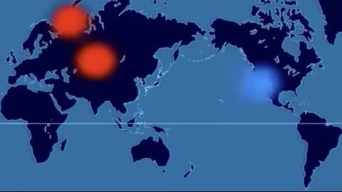 A Time Lapse Map of Every Nuclear Explosion Since 1945 - by Isao Hashimoto