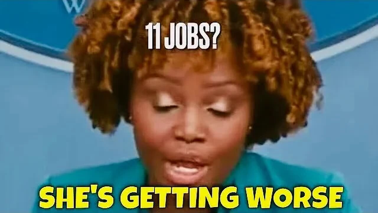 Could She be ANY WORSE? ("We're seeing almost 11 jobs created under this president")