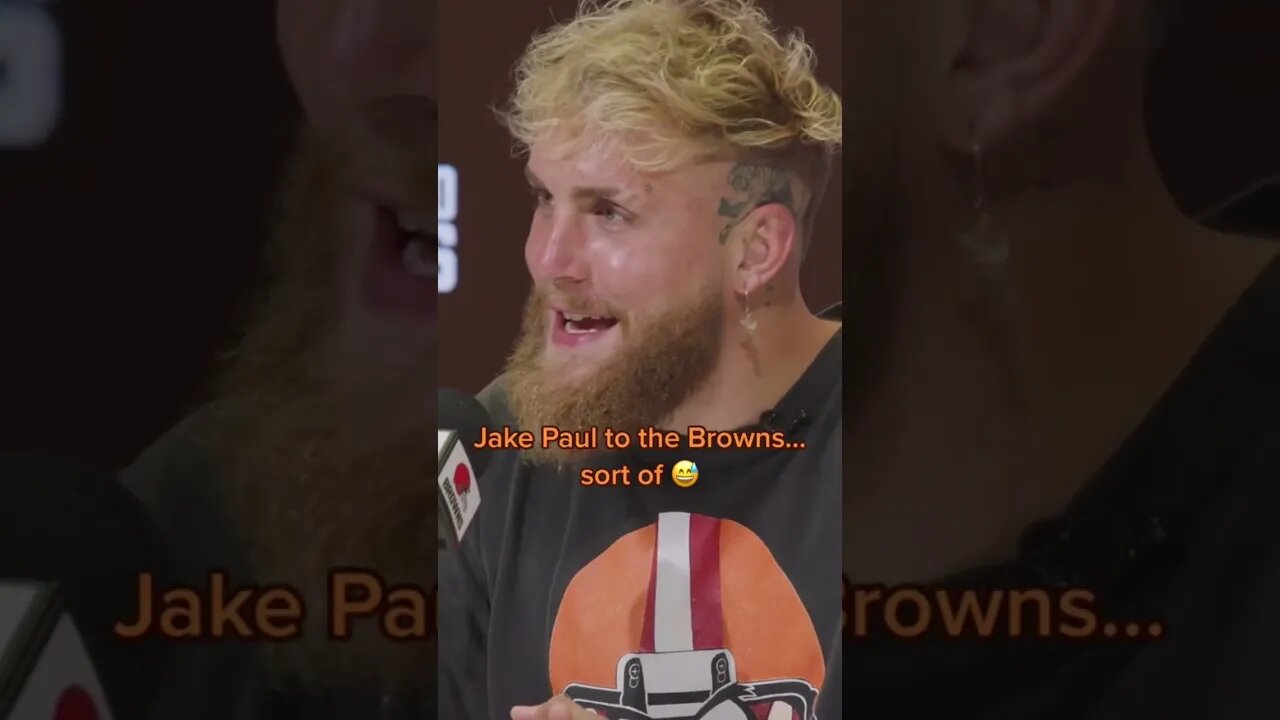 Jake Paul shocked he doesn’t get to play for the Browns #shorts