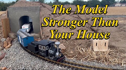 Building a Solid Concrete Model Railroad Tunnel