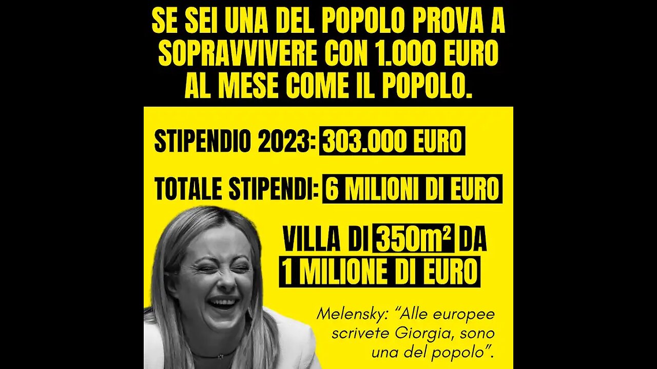 Crozza Lady Aspen Giorgia:So sempre una del popolo a me i palazzi del potere non mi hanno cambiato..fanno benissimo i politici a prendere per il culo gli italiani che li votano..MERDALIA💩UN PAESE DI MERDA CON UN POPOLO D'IDIOTI