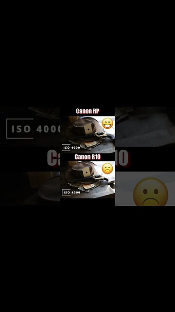 Full Frame vs Crop Frame - Canon RP vs R10 - ISO Noise test