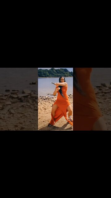 Sword spins on the beach #shorts