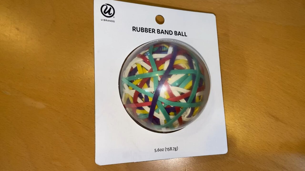 UnBoXing Close Up Look at @ U Brands Ball Of Rubber Band Bands, Assorted Colors