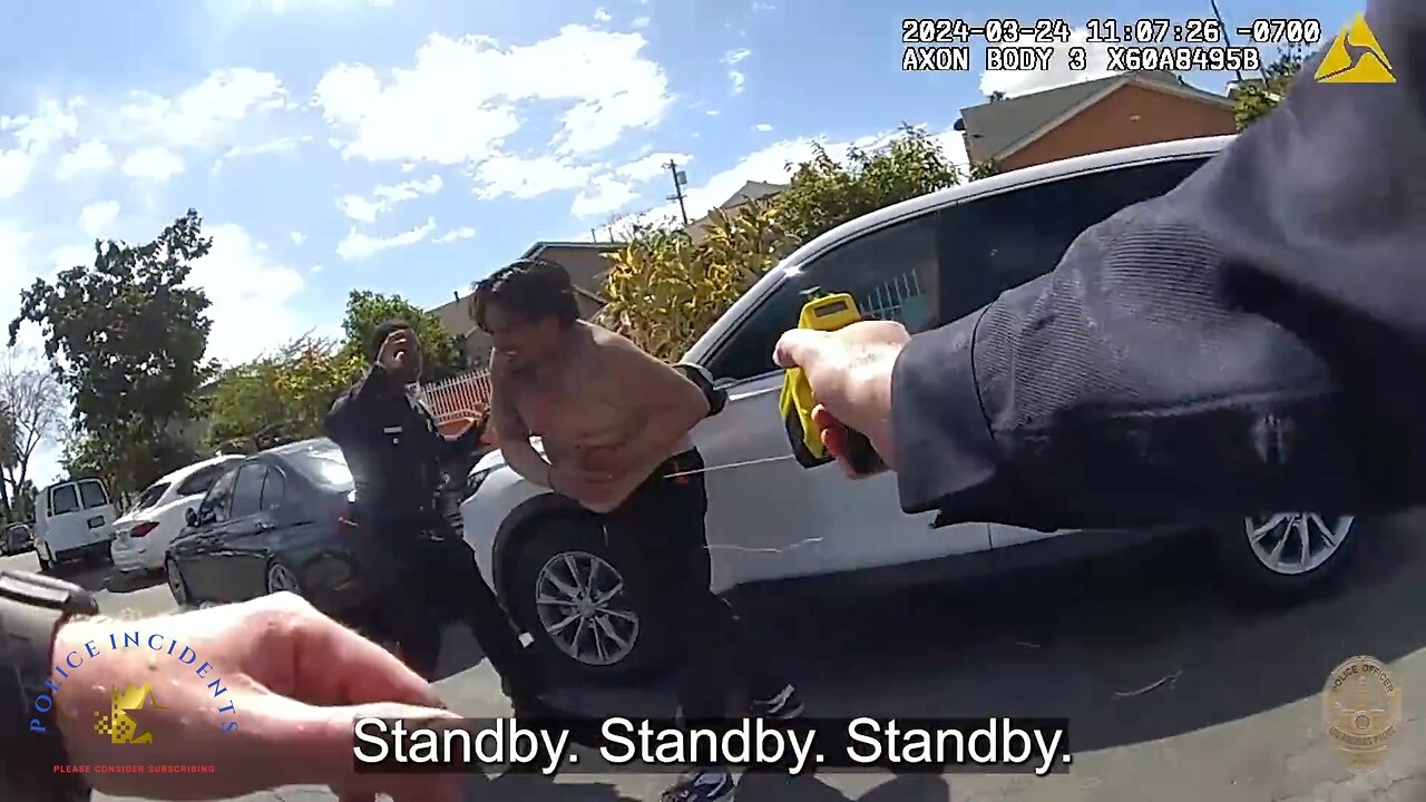 Domestic Violence Restraining Order Violation Suspect Getting Tased After a Short Foot Pursuit