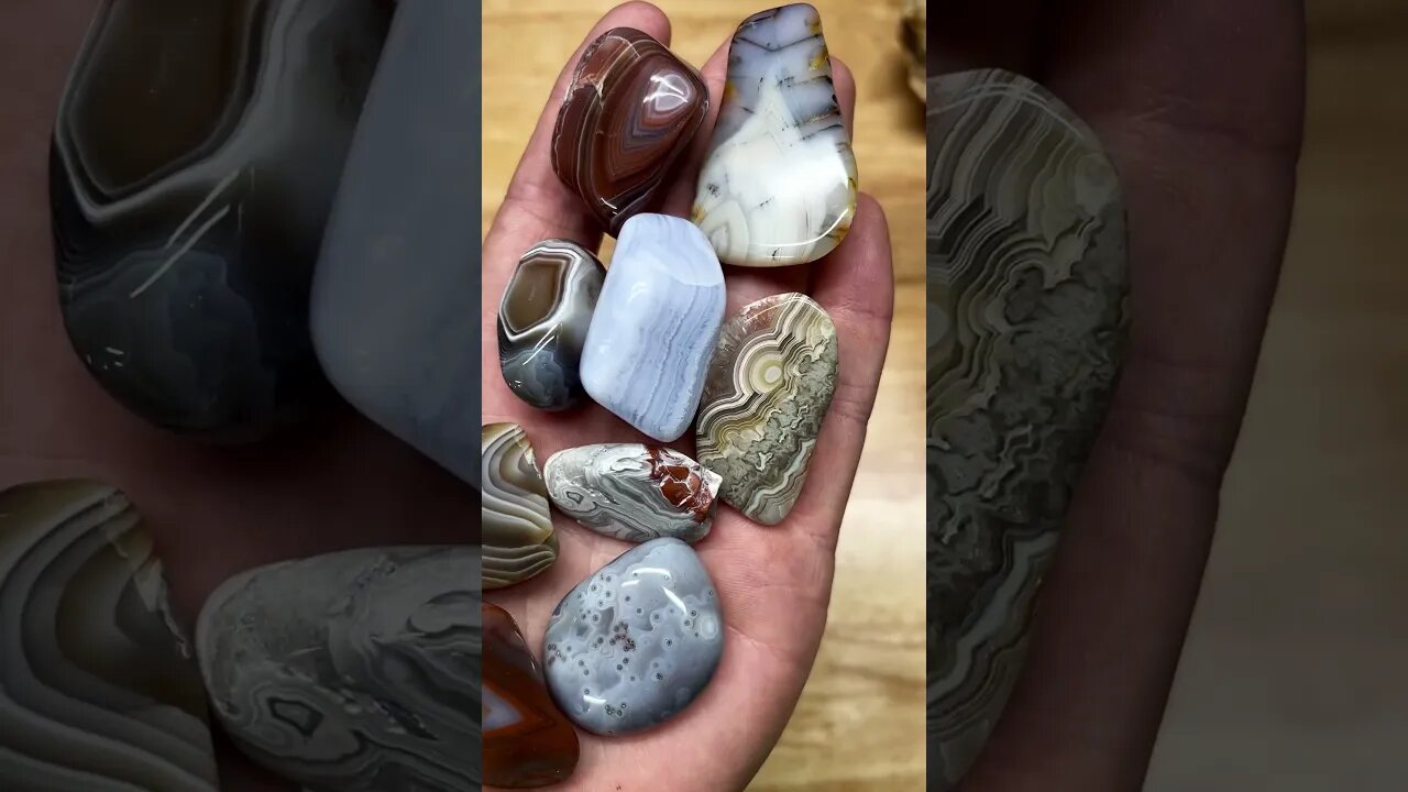 Tumbled agates!