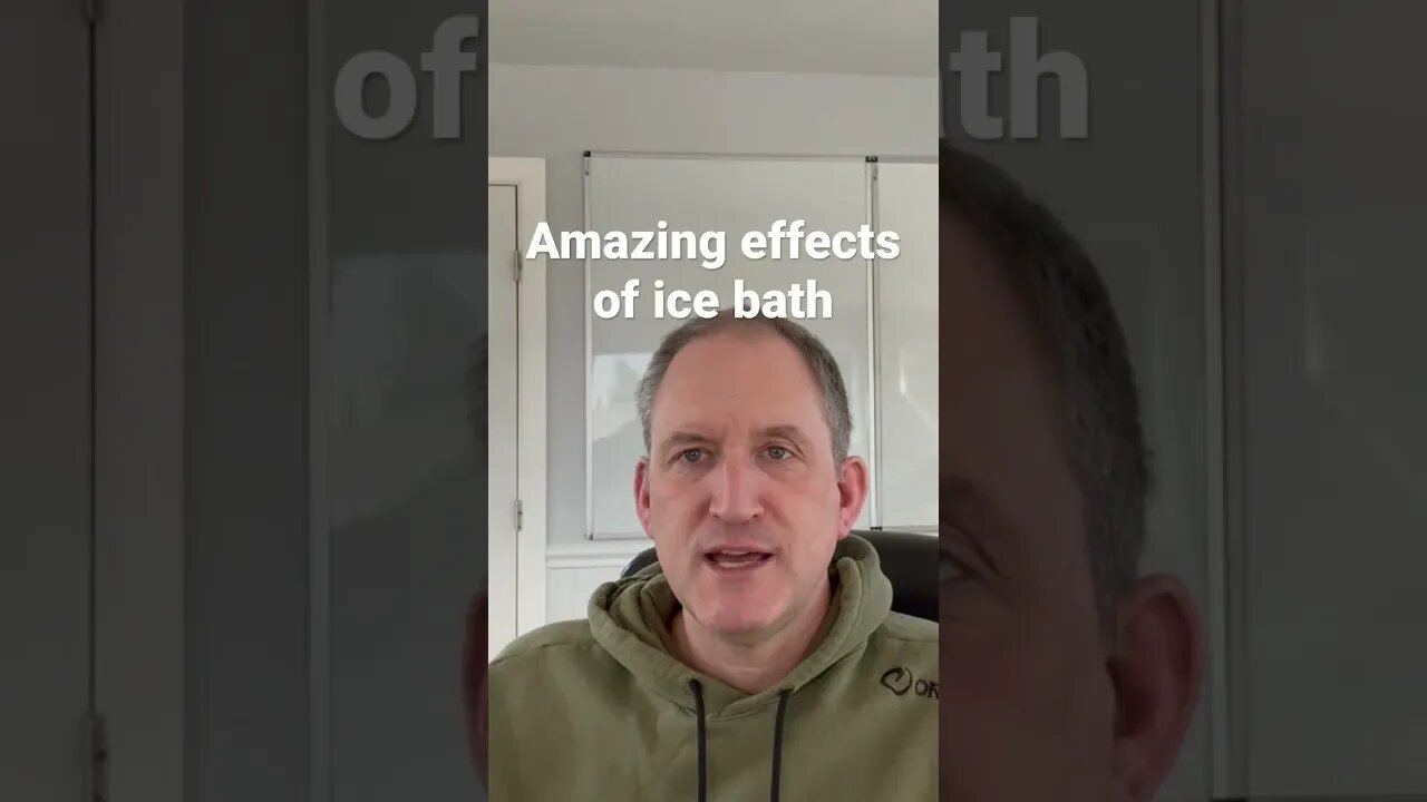 The effects of an ice bath when you get out are pretty amazing