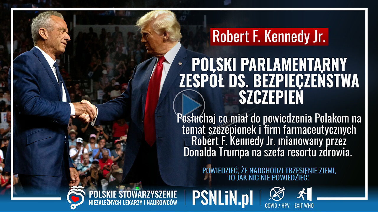 Robert F. Kennedy Jr. przyszły szef resortu zdrowia USA o szczepionkach i firmach farmaceutycznych