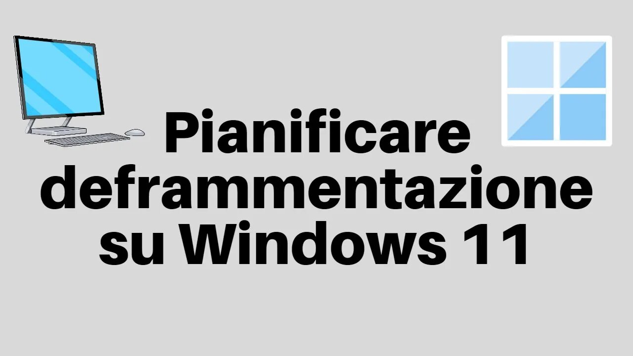 Pianificare la deframmentazione su Windows 11