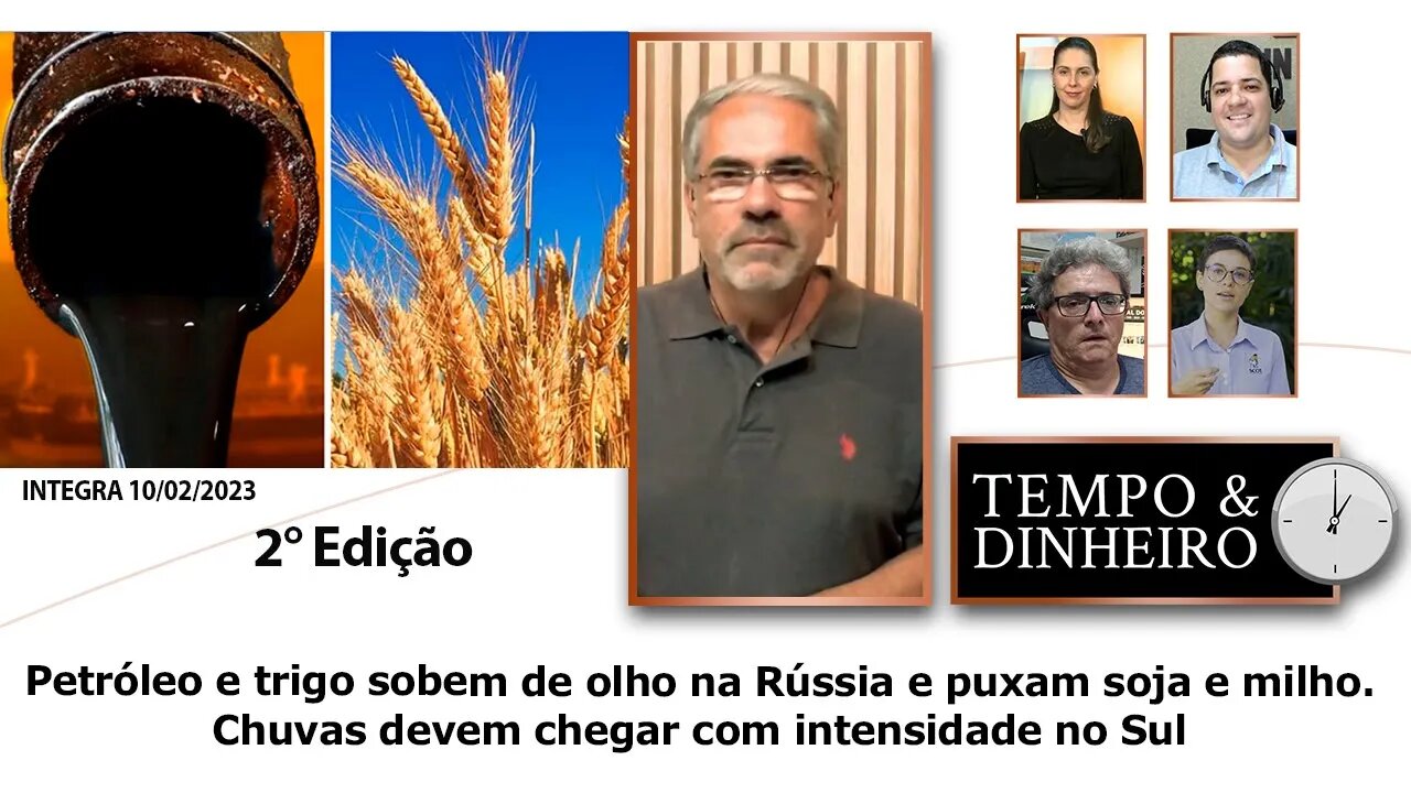 Petróleo e trigo sobem de olho na Rússia.Chuvas devem chegar com intensidade no Sul