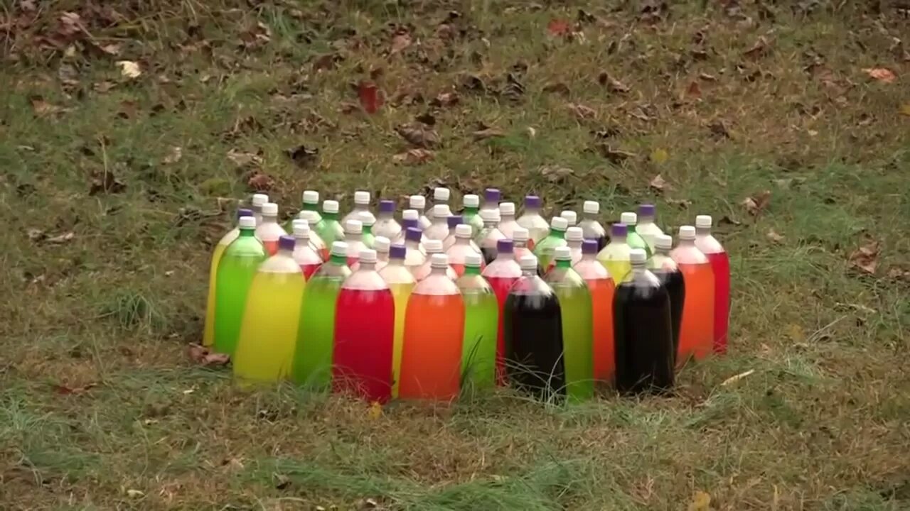 Uzi vs 50 Two-Liter sodas