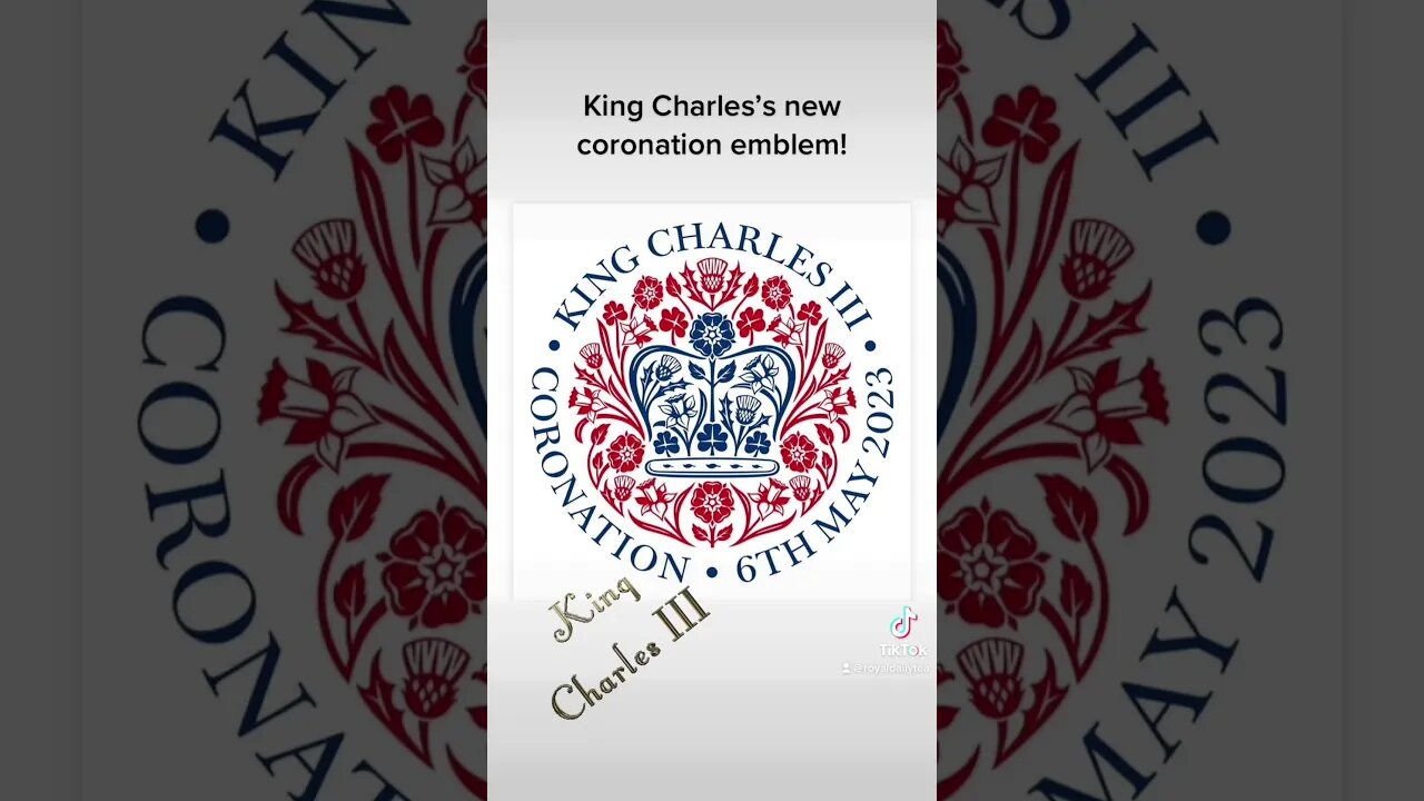 King Charles’s new coronation emblem has just been released! #kingcharles #shorts