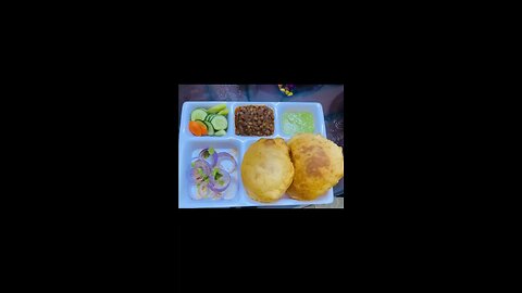 tasty chole bhature @Indian # delicious