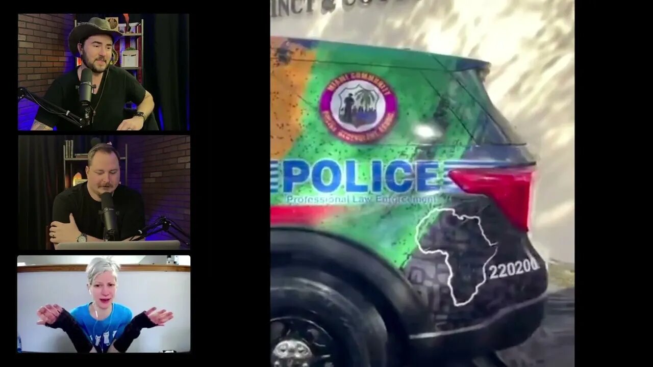 Miami's Black History Month Police Cruiser (CLIP)