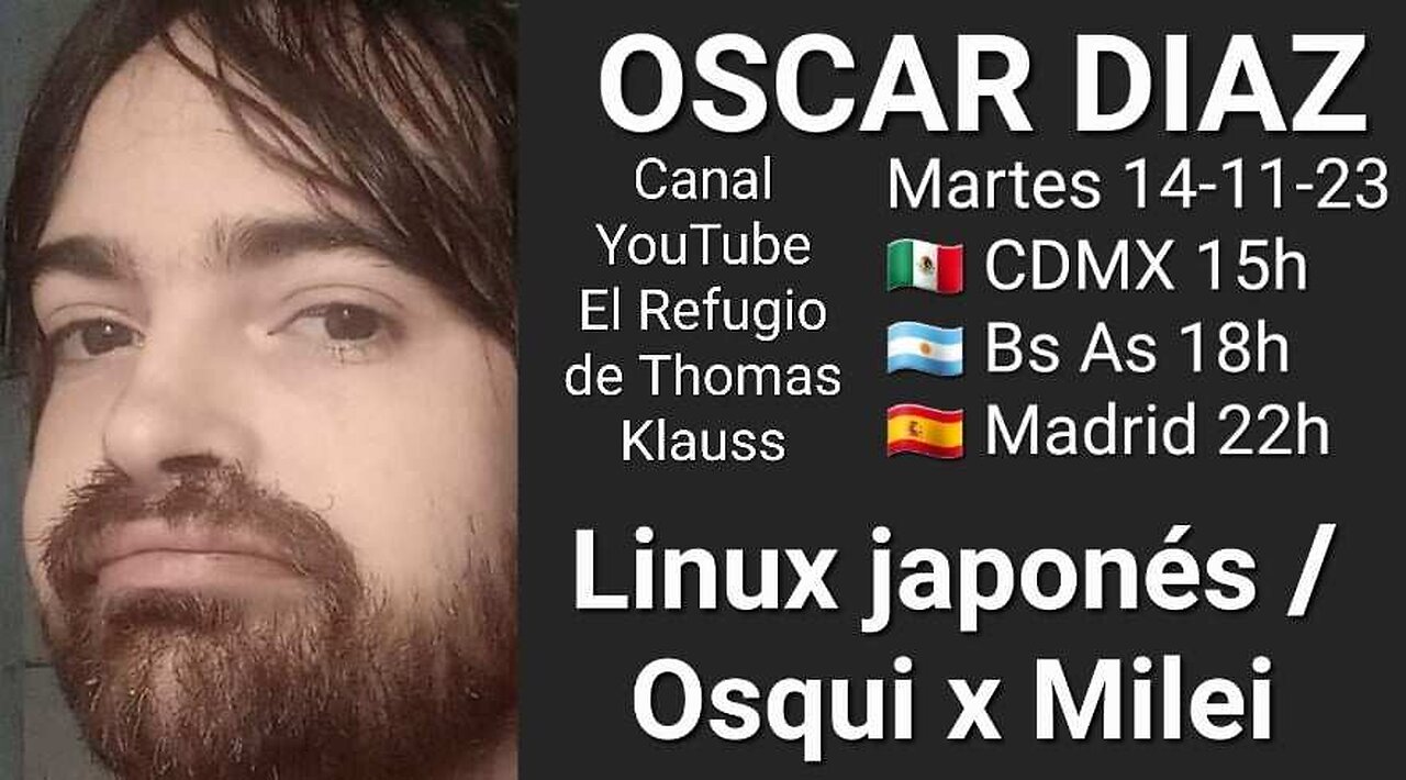 Locos por Linux / Osqui por Milei // Oscar Díaz "Osqui" 🇦🇷 @windows1124h2 (14-11-23)