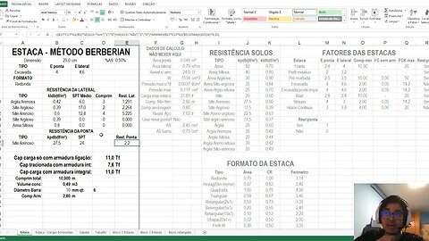 Estacas pré moldadas quadradas e resistência ponta Eng Estrutural