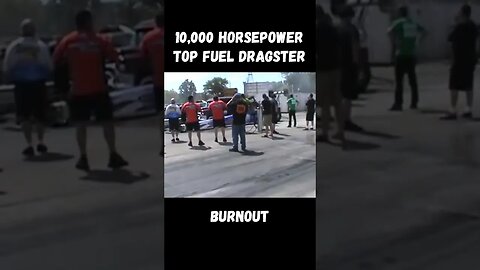 10,000 Horsepower Top Fuel Lucas Oil Dragster Burnout! #shorts