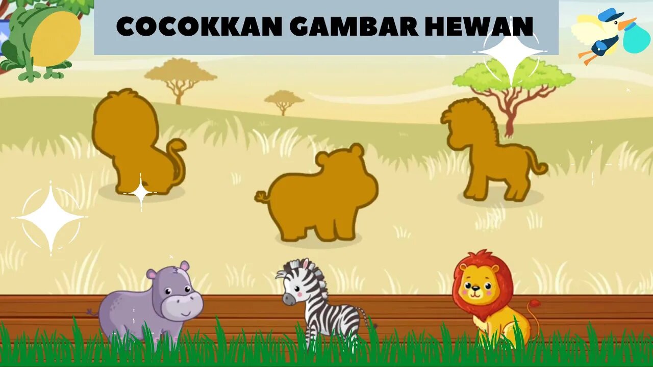 Game Anak Edukasi Hewan & Buah - Cocokkan Gambar Hewan #2