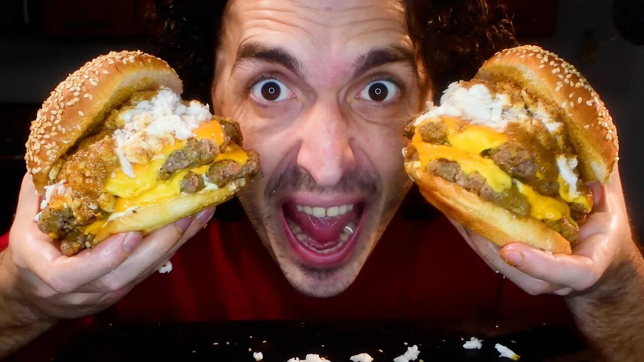 DOUBLE CHEESE KING CRAB BURGERS * ASMR MUKBANG NO TALKING * | NOMNOMSAMMIEBOY