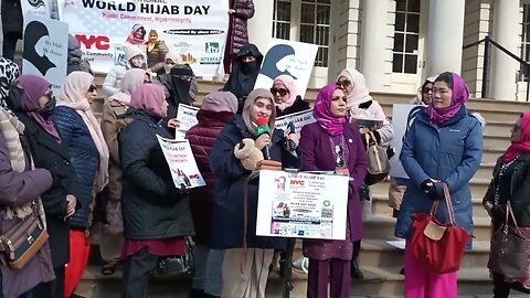 #WorldHijabDay press conference City Hall 2/1/23 @NYCMayorsOffice @mayorsCAU @susanzhuangnyc