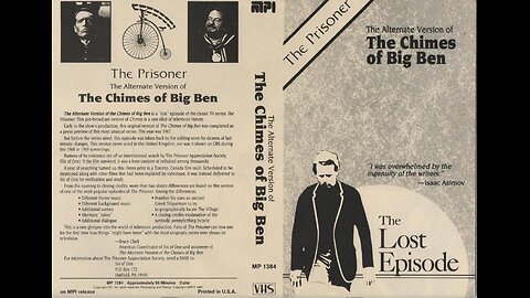 The Prisoner, BBC-TV, 1967, Drama Episode 2 of 17 The Chimes of Big Ben