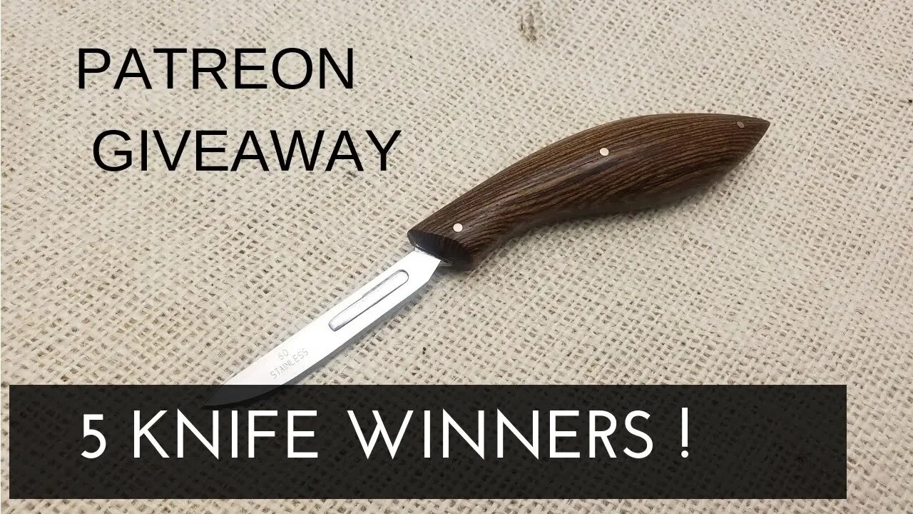 Patreon Contest Five Knife Giveaway Winners Announced!