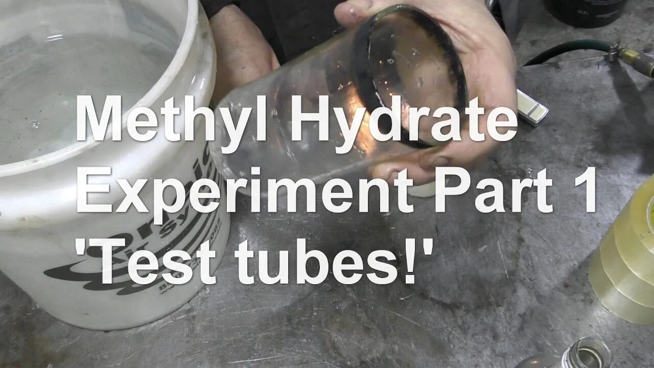 Methyl Hydrate Experiment Part 1 Making 'test tubes'