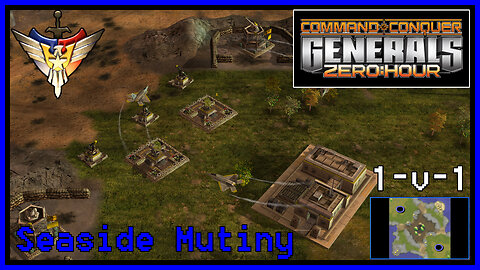 C&C Generals Zero Hour | Laser General | 1v1 | Seaside Mutiny