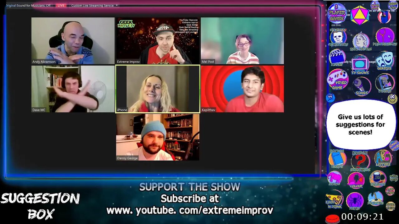 Extreme Improv XStreamed #387: Whose Tie is it Anyway? January 27th 2023