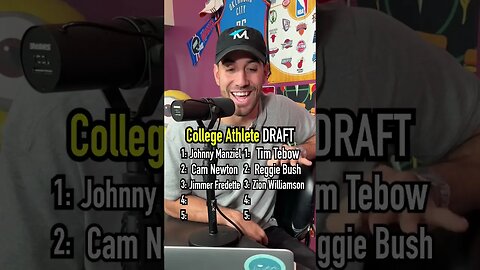 The all time COLLEGE ATHLETE draft!! #shorts #college #ncaa #sportslover #draft