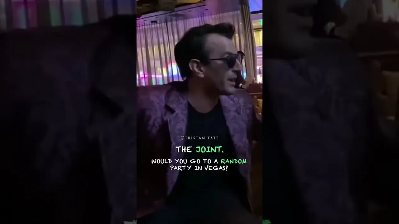 Tristan Tate Would You Go To A Random Party In Vegas? #Shorts