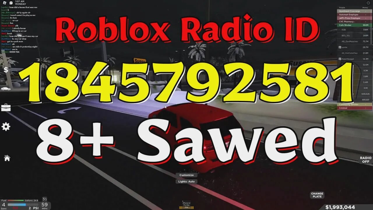 Sawed Roblox Radio Codes/IDs